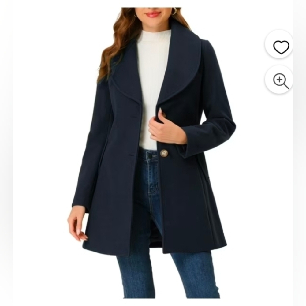 Women's Cute Turn Down Collar Single Breasted Long Belted Trenchcoat
